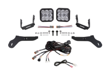 Picture of Diode Dynamics 17-20 Ford Raptor SS5 Bumper LED Pod Light Kit - Pro White Combo