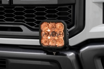 Picture of Diode Dynamics 17-20 Ford Raptor SS5 Bumper LED Pod Light Kit - Sport Yellow Driving