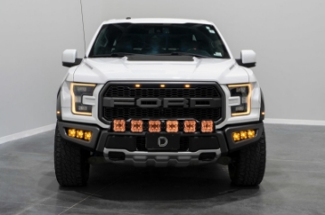 Picture of Diode Dynamics 17-20 Ford Raptor SS5 Grille CrossLink Lightbar Kit - Sport Yellow Combo