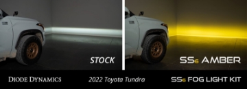 Picture of Diode Dynamics 2022 Toyota Tundra Pair SS6 LED Fog Light Bracket Kit