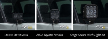 Picture of Diode Dynamics 2022 Toyota Tundra SS5 Pro Stage Series Ditch Light Kit - White Combo