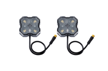Picture of Diode Dynamics Stage Series Single Color LED Rock Light - Red M8 2-pack