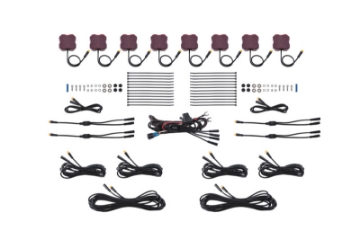 Picture of Diode Dynamics Stage Series Single Color LED Rock Light - Red M8 8-pack