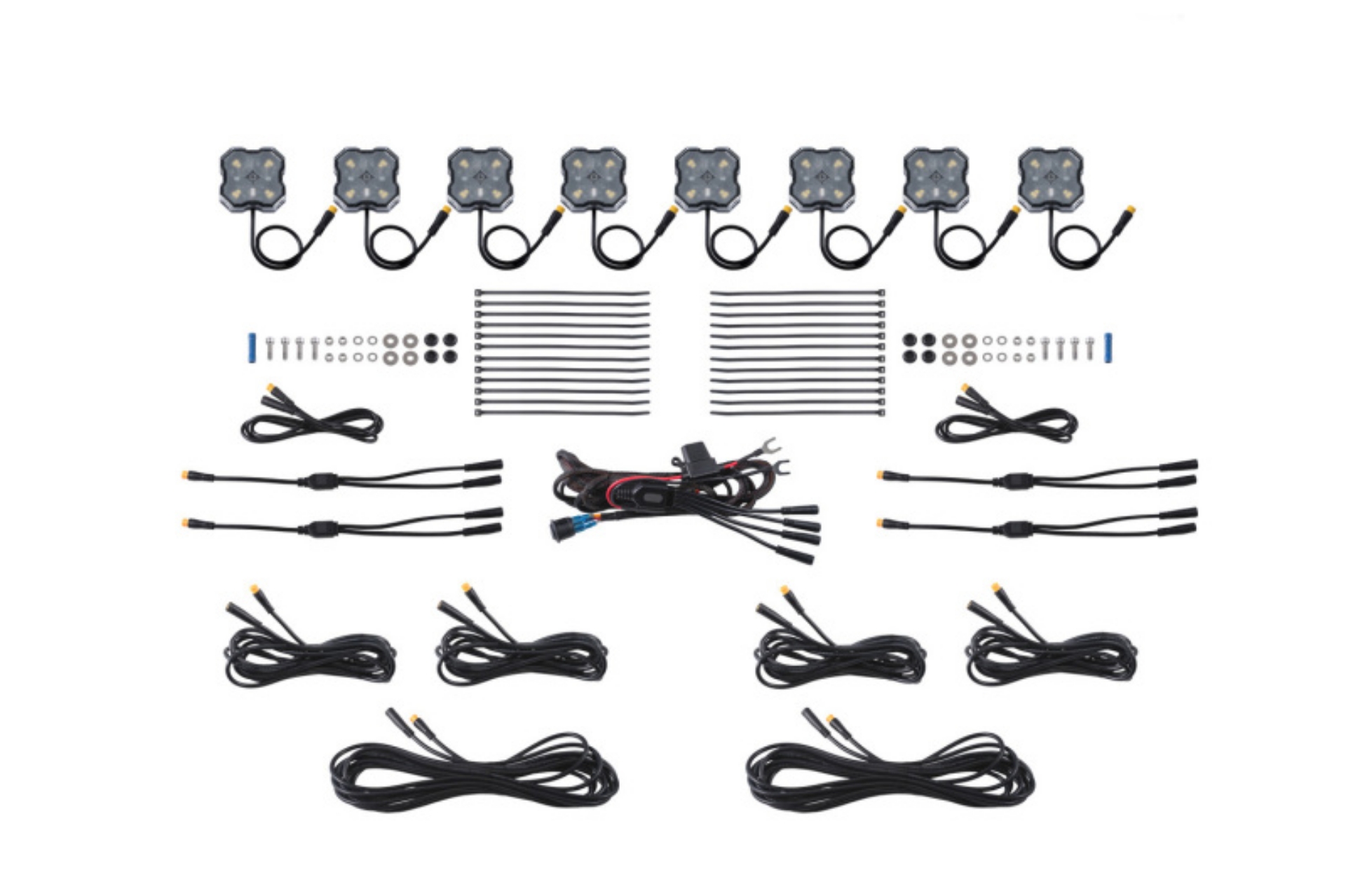 Picture of Diode Dynamics Stage Series Single Color LED Rock Light - White Diffused M8 8-pack