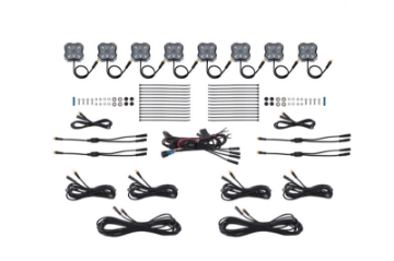 Picture of Diode Dynamics Stage Series Single Color LED Rock Light - White Diffused M8 8-pack