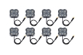 Picture of Diode Dynamics Stage Series Single Color LED Rock Light - White Diffused M8 8-pack