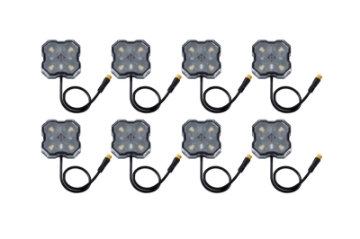 Picture of Diode Dynamics Stage Series Single Color LED Rock Light - White Diffused M8 8-pack