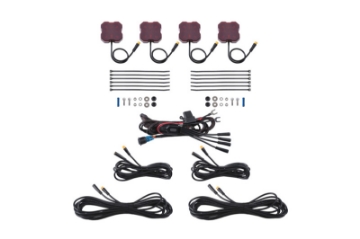 Picture of Diode Dynamics Stage Series Single Color LED Rock Light - Red M8 4-pack
