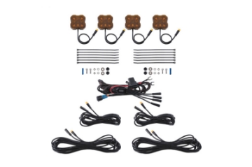 Picture of Diode Dynamics Stage Series Single Color LED Rock Light - Amber M8 4-pack