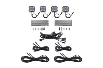 Picture of Diode Dynamics Stage Series Single Color LED Rock Light - White Diffused M8 4-pack