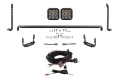 Picture of Diode Dynamics 14-23 Toyota 4Runner SS5 Stealth Grille LED 2-Pod Kit - Pro White Driving