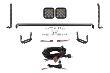 Picture of Diode Dynamics 14-23 Toyota 4Runner SS5 Stealth Grille LED 2-Pod Kit - Pro White Driving