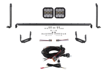 Picture of Diode Dynamics 14-23 Toyota 4Runner SS5 Stealth Grille LED 2-Pod Kit - Pro White Combo
