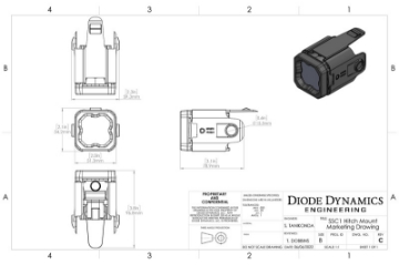 Picture of Diode Dynamics Hitch Mount LED Pod Reverse Kit for GMC Sierra 1500 2019-2023 C1R