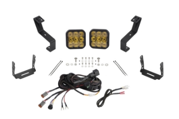 Picture of Diode Dynamics SS5 Bumper LED Pod Light Kit for 2019-Present Ram - Yellow Pro Combo