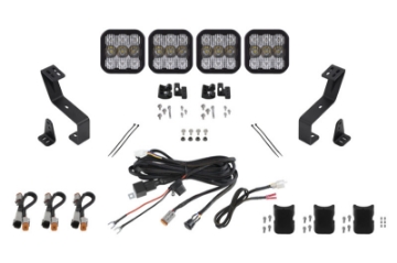 Picture of Diode Dynamics SS5 Grille CrossLink Lightbar Kit for 2019-Present Ram Sport - White Combo