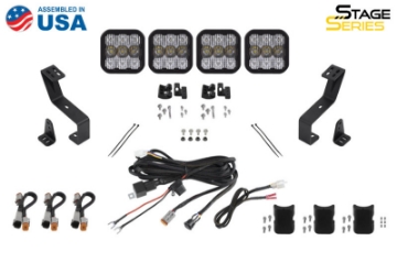 Picture of Diode Dynamics SS5 Grille CrossLink Lightbar Kit for 2019-Present Ram Sport - White Combo