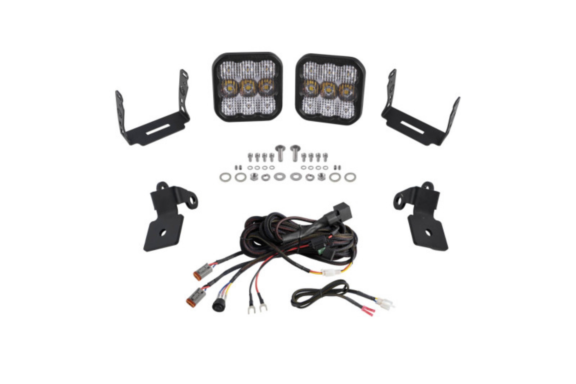 Picture of Diode Dynamics 20-Present Polaris RZR A-Pillar LED Pod Kit SS5 Pro - White Combo