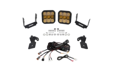Picture of Diode Dynamics 20-Present Polaris RZR A-Pillar LED Pod Kit SS5 Sport - Yellow Combo