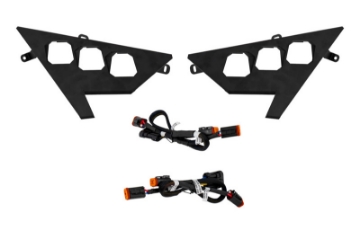 Picture of Diode Dynamics 20-Present Polaris RZR Headlight Wiring Harnesses and Brackets Only Pair