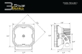 Picture of Diode Dynamics SS3 LED Bumper 1 1-4 In Roll Bar Kit Sport - White SAE Fog Pair
