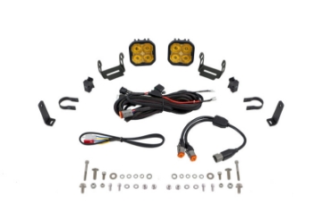 Picture of Diode Dynamics SS3 LED Bumper 1 1-2 In Roll Bar Kit Sport - Yellow SAE Fog Pair
