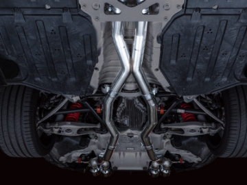 Picture of AWE Track Edition Catback Exhaust for BMW G8X M3-M4 - Chrome Silver Tips