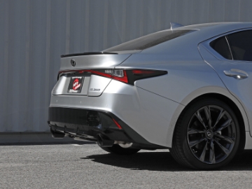 Picture of aFe Takeda 14-22 Lexus IS350 V6 2-5in- 304 Stainless Steel Axle-Back Exhaust System w- Black Tip