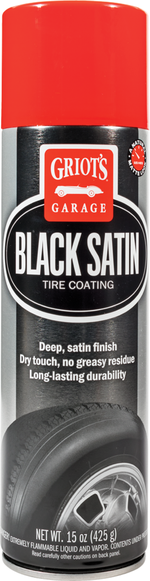 Picture of Griots Garage Black Satin Tire Coating - 15oz Aerosol