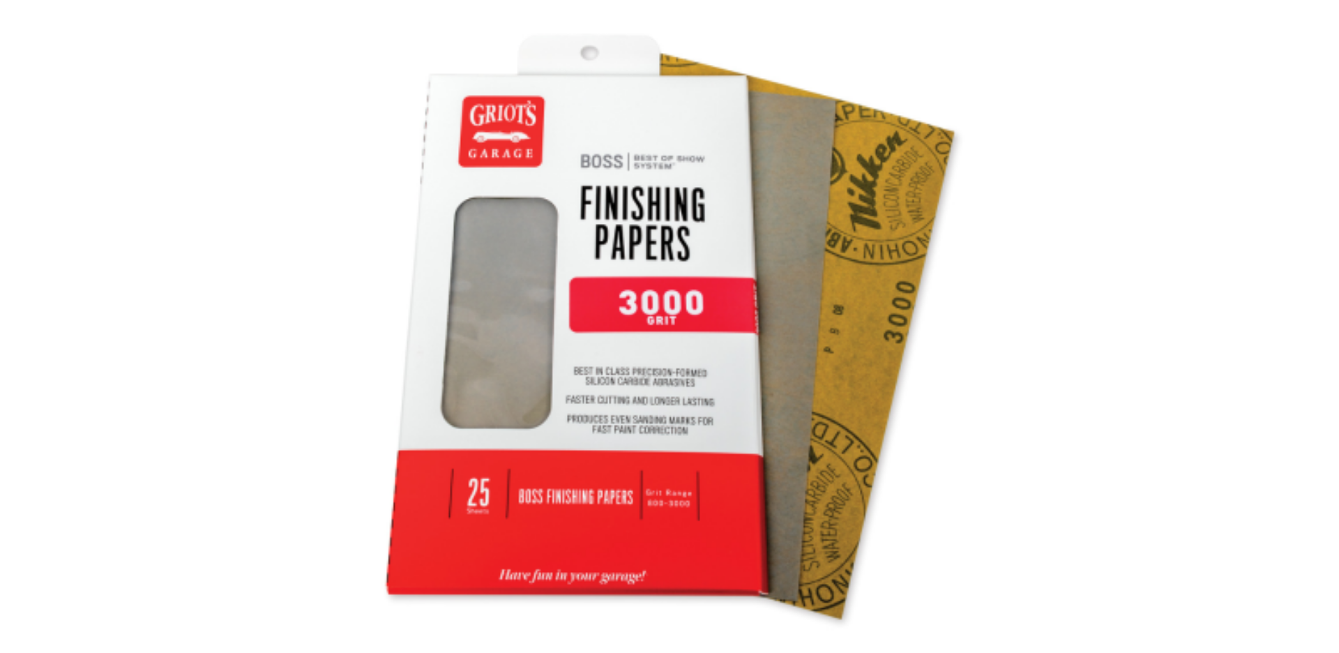 Picture of Griots Garage BOSS Finishing Papers - 3000g - 5 -5in x 9in 25 Sheets