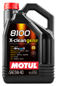 Picture of Motul 5L Synthetic Engine Oil 8100 X-CLEAN Gen 2 5W40