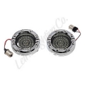 Picture of Letric Lighting 99-03 Premium Halo Red Switchbacks Running Light w- Amber Turn Signals 1157