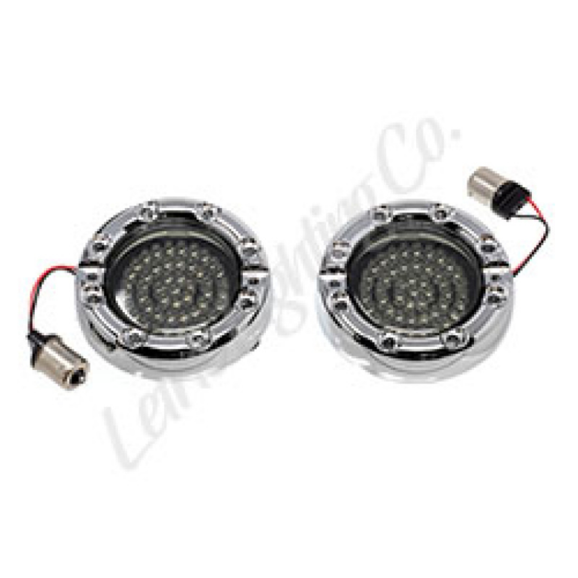 Picture of Letric Lighting 99-03 Premium Halo Red Switchbacks Running Light w- Amber Turn Signals 1157