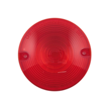 Picture of Letric Lighting Red Flat Lens Style Turn Signal Lenses 3In