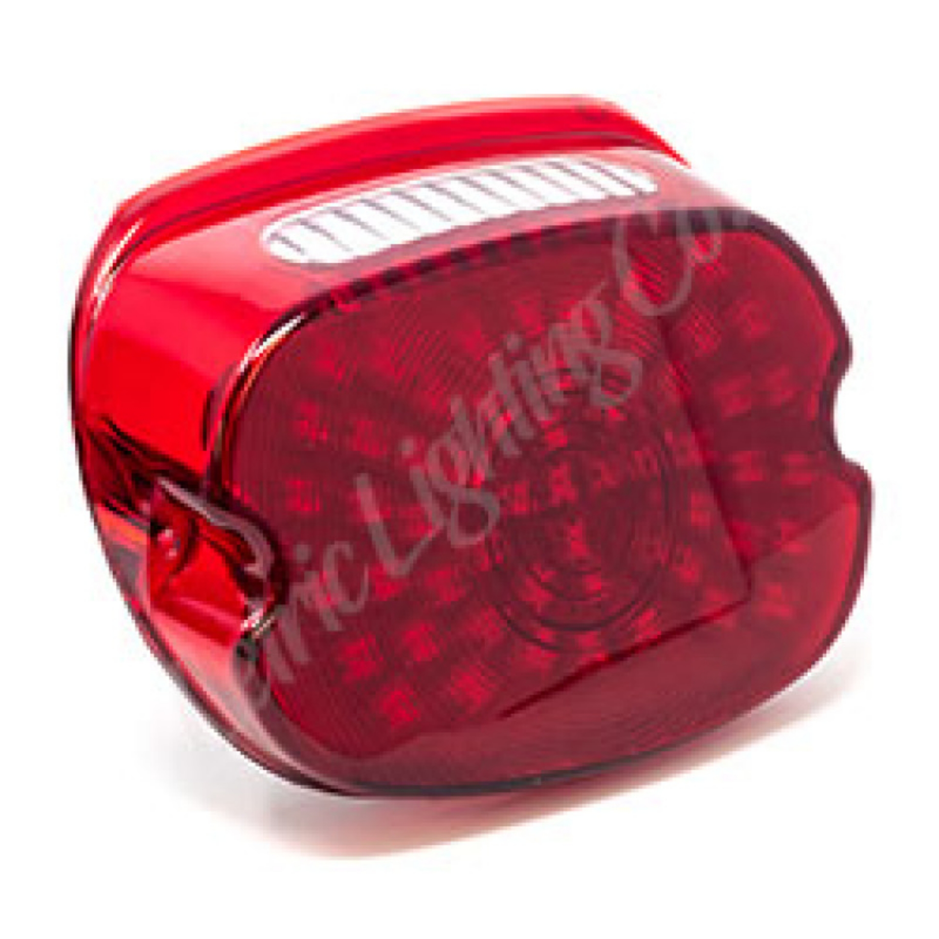 Picture of Letric Lighting 99-23 Square Back Model SO-LO Slantback Low-Profile LED Taillight - Red Lens