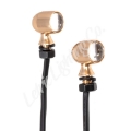 Picture of Letric Lighting 12mm Mini Red Turn Signal LEDs- Gold Anodized