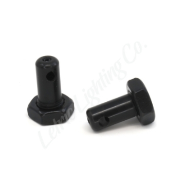 Picture of Letric Lighting Front Mirror Stem Mount for 45-Caliber MINI LEDs - Black Phosphate