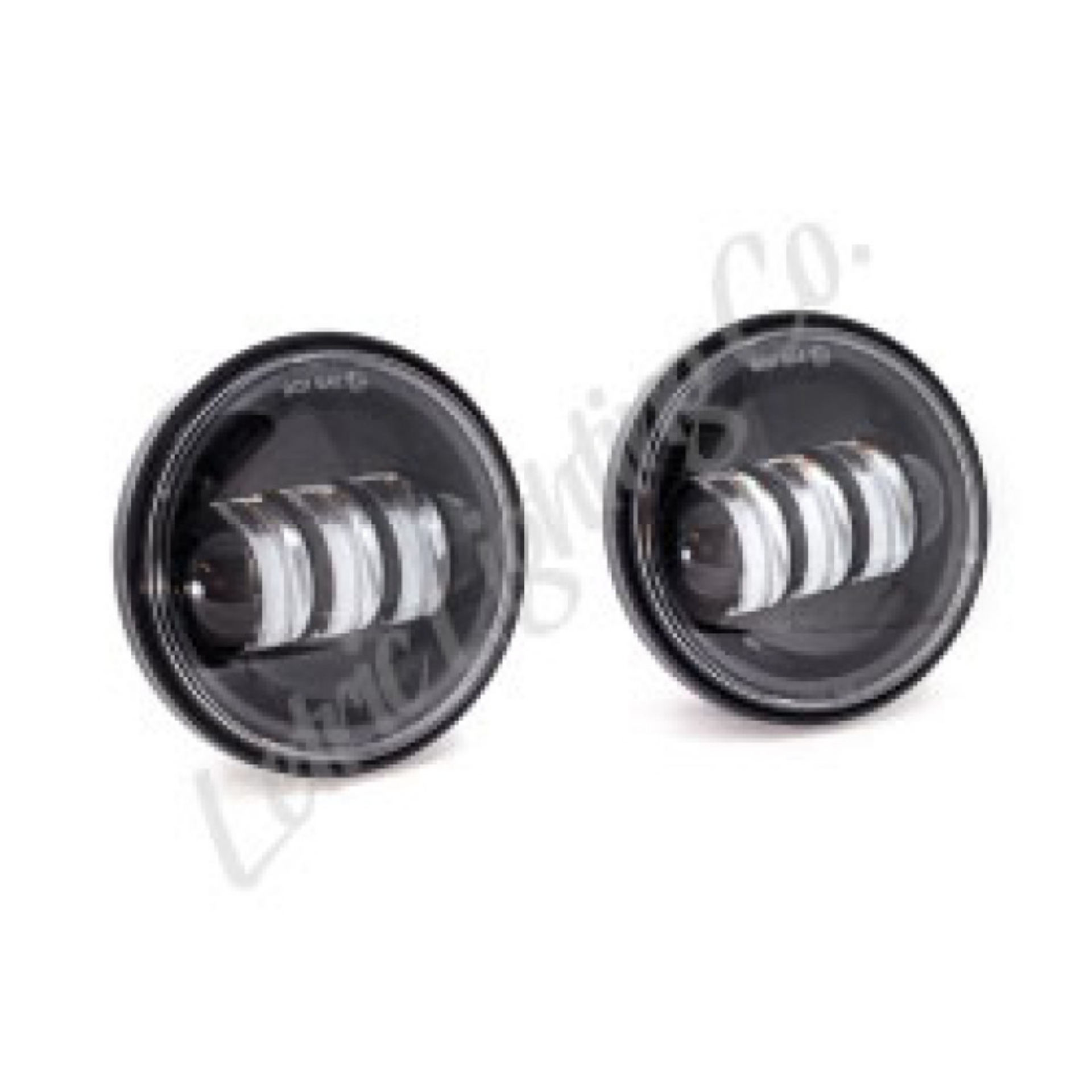 Picture of Letric Lighting 1997+ Universal 4 1-2In Black LED Auxiliary Passing Light - Black
