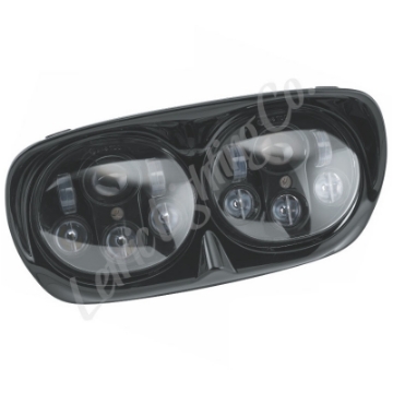 Picture of Letric Lighting 98-13 Glide Models LED Black Headlight & Housing Dual 5-75 Projector Lamps