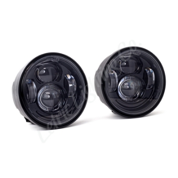 Picture of Letric Lighting 08-17 Fat Bob LED Black Headlight Kit