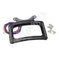 Picture of Letric Lighting 06-09 Street Glide Perfect Plate Light Black Curved License Plate Frame