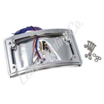 Picture of Letric Lighting 04-13 Sportster Perfect Plate Light Chrome Curved License Plate Frame