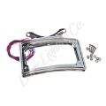 Picture of Letric Lighting 12-16 Dyna Switchbach Perfect Plate Light Chrome Curved License Plate Frame