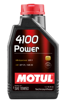 Picture of Motul 1L Engine Oil 4100 POWER 15W50 - VW 505 00 501 01 - MB 229-1
