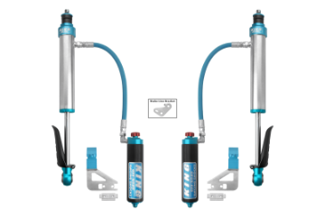 Picture of King Shocks 2022+ Toyota Tundra Rear 2-5 Dia Remote Reservoir Coilover & Adjuster Pair