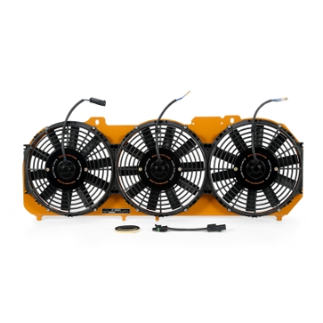 Picture of Mishimoto 89-01 Jeep Cherokee XJ 4-0L Performance Aluminum Fan Shroud w-o Controller - Gold
