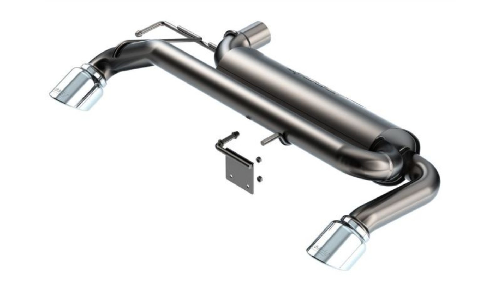 Picture of Borla 21-22 Ford Bronco 2-3L 4WD S-Type Axle Back Exhaust w- Bright Chrome Tips