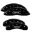 Picture of MGP 4 Caliper Covers Engraved F&R 21-22 GMC Yukon-XL - GMC Black w- Silver Characters