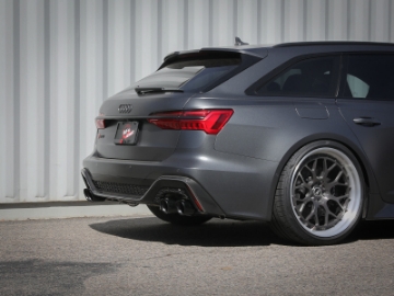 Picture of aFe 20-22 Audi RS6 Avant V8 4L tt MACH Force-Xp 3in to 2-5in 304 SS Cat-Back Exhaust w- Black Tip