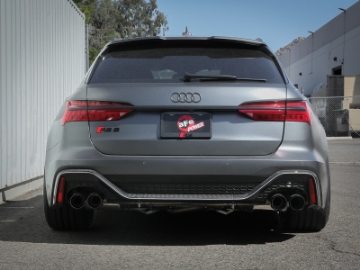 Picture of aFe 20-22 Audi RS6 Avant V8 4L tt MACH Force-Xp 3in to 2-5in 304 SS Cat-Back Exhaust w- Carbon Tip